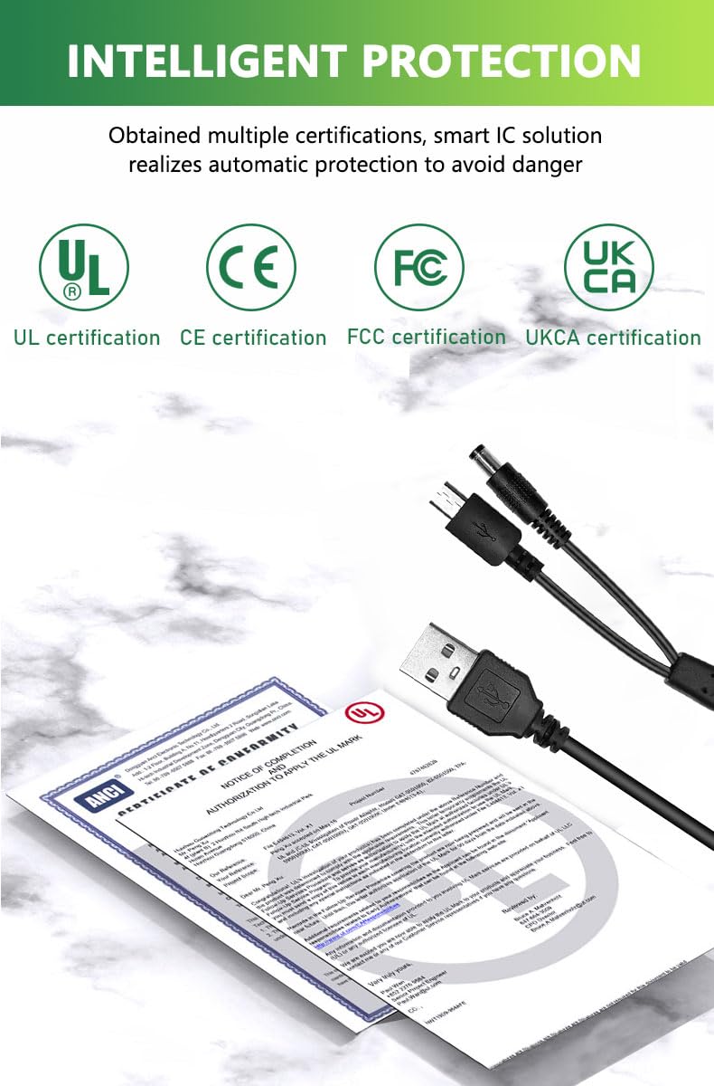 Câble de Charge USB pour Bousnic Collier de Dressage pour Chien, Remplacement du 2 en 1 Chargeur d'alimentation pour Bousnic Collier de Dressage pour Chien et la télécommande