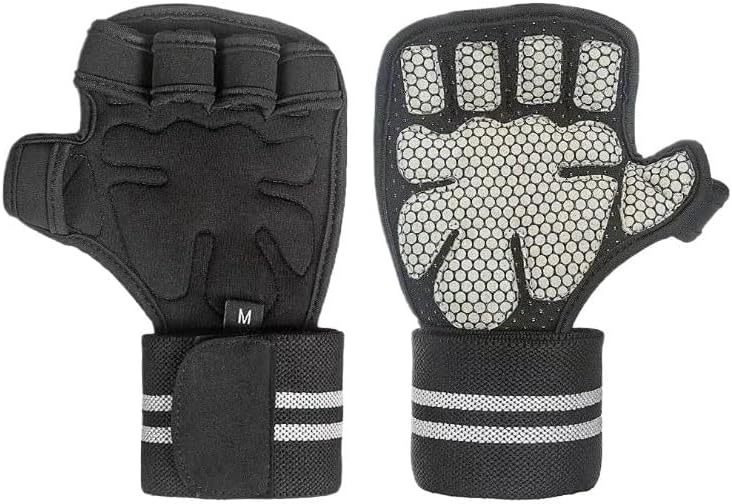 Half Finger Nylon Fitness Dumbbell Sports Gloves Weightlifting Training Pressurized Guard