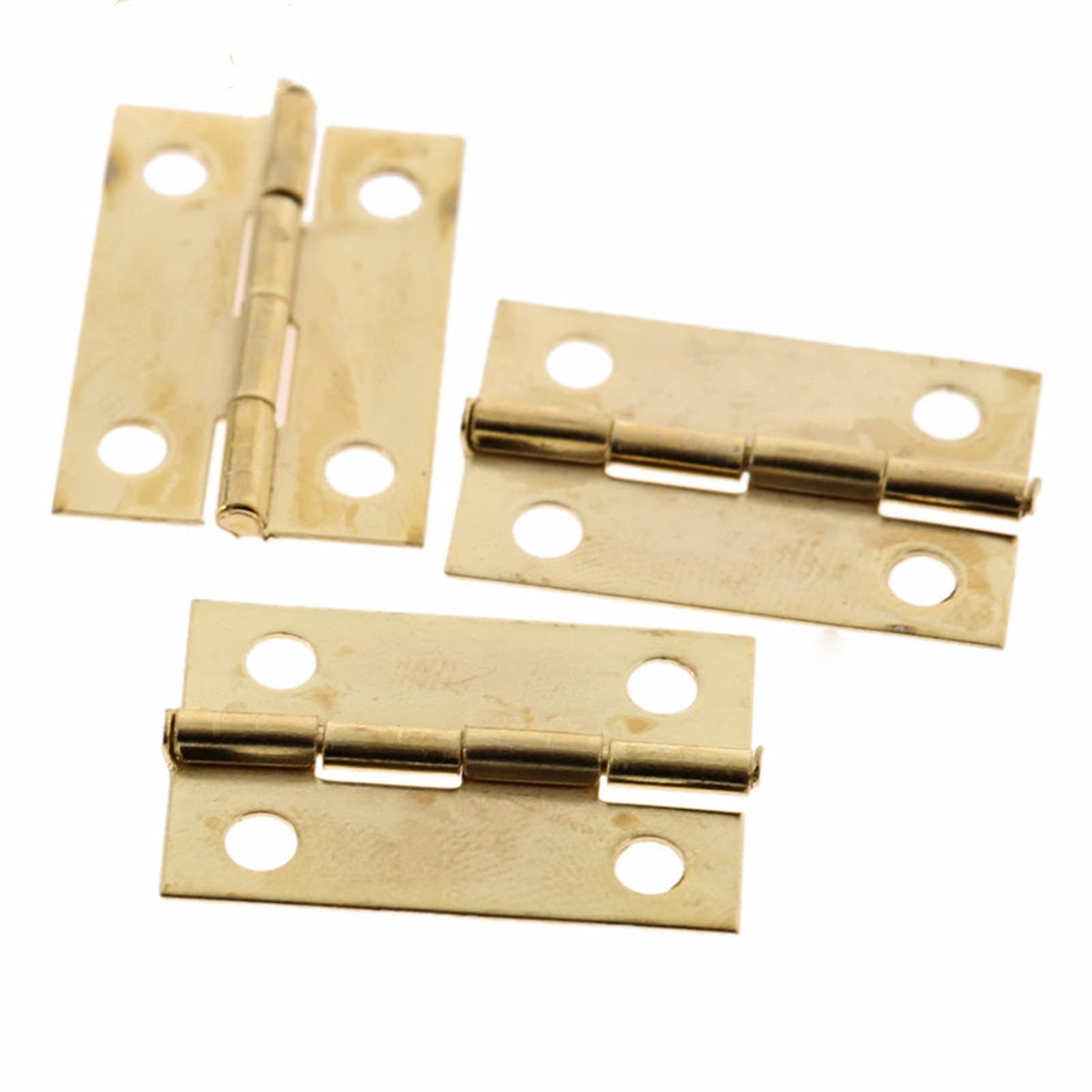 Nvsfzgiyg Gold Hinge, 30Pcs M-Ini Antique Square Door For Wooden Cabinet Drawer Jewellery Box Furniture 2416Mm(Gold)