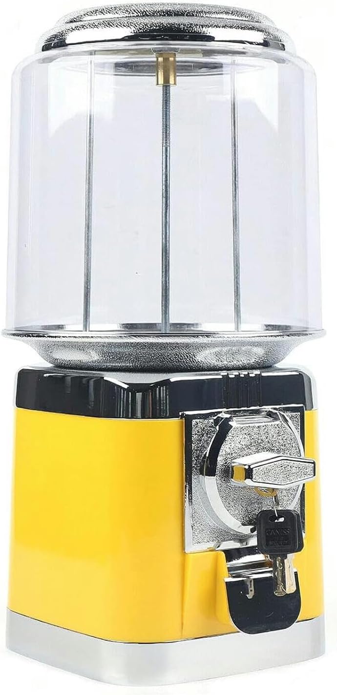 Candy Gumball Vending Machine Candy Dispenser, Commercial 1-inch Gumball Vending Machine with Keys, Automatic Candy Machine Dispenser for Gaming Stores (Blue)