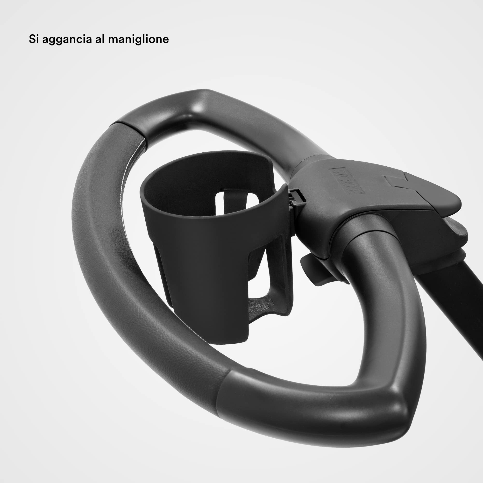 Portabevande per passeggini Stokke, Nero - Compatibile con i passeggini Stokke Xplory X, i passeggini Trailz & Beat + lo stand Stokke Flexi Bath