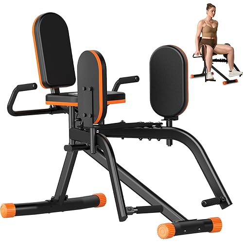 Hip Abductor Machine for Home Gym | Compact Glute Trainer & Thigh Workout Equipment with 3-Level Resistance,Silent Design | Leg Abductor Machine & Booty Builder for Women/Men