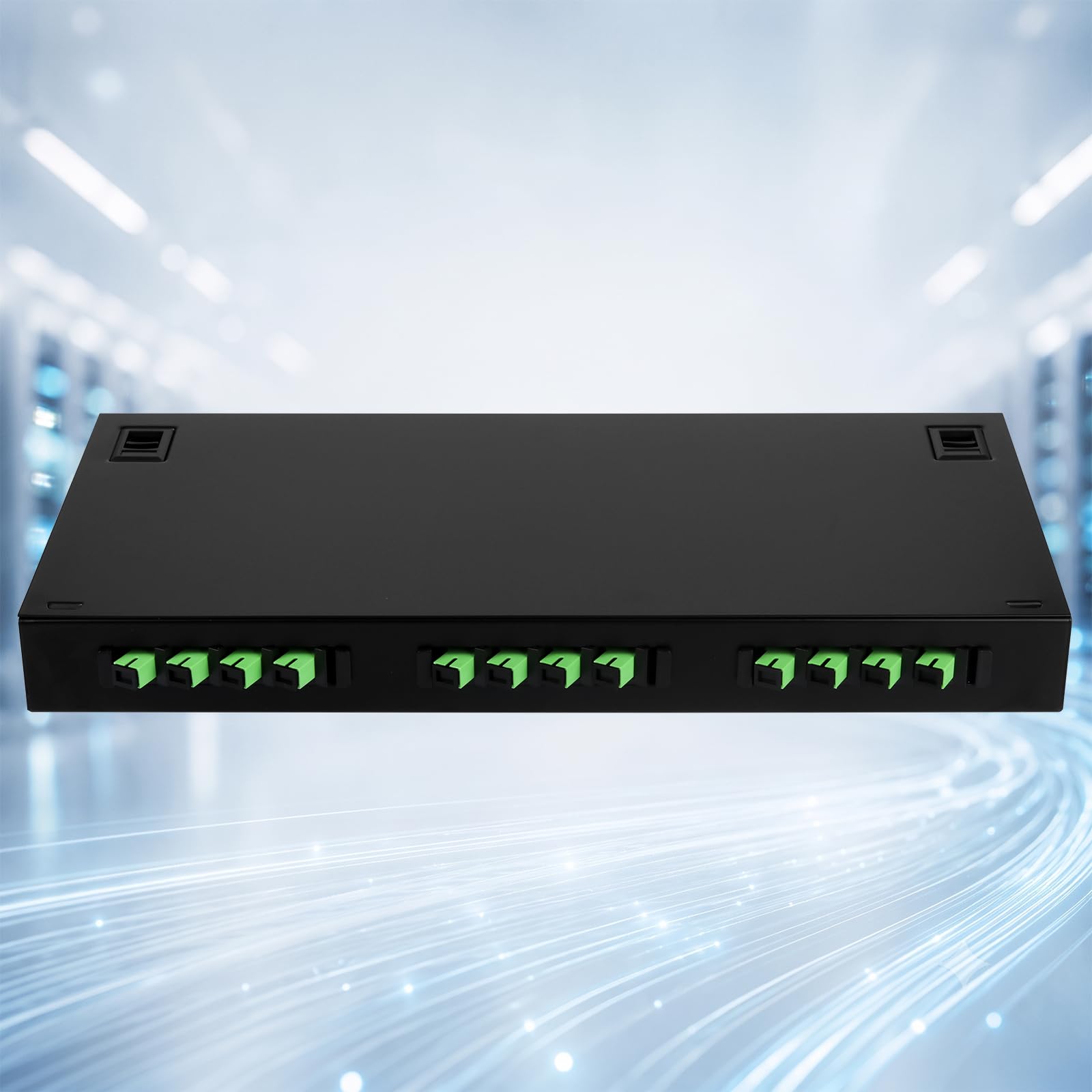 SC-APC 24 Simplex Boîtier de montage en rack 24 ports avec plateau