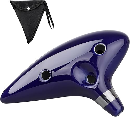 Miniatura 3 de AIMEIS Ocarina Instrument 12 Hole Alto C Ceramic Ocarina with Songbook Bag Display Stand,Musical Instrument Gift for Kids Adults