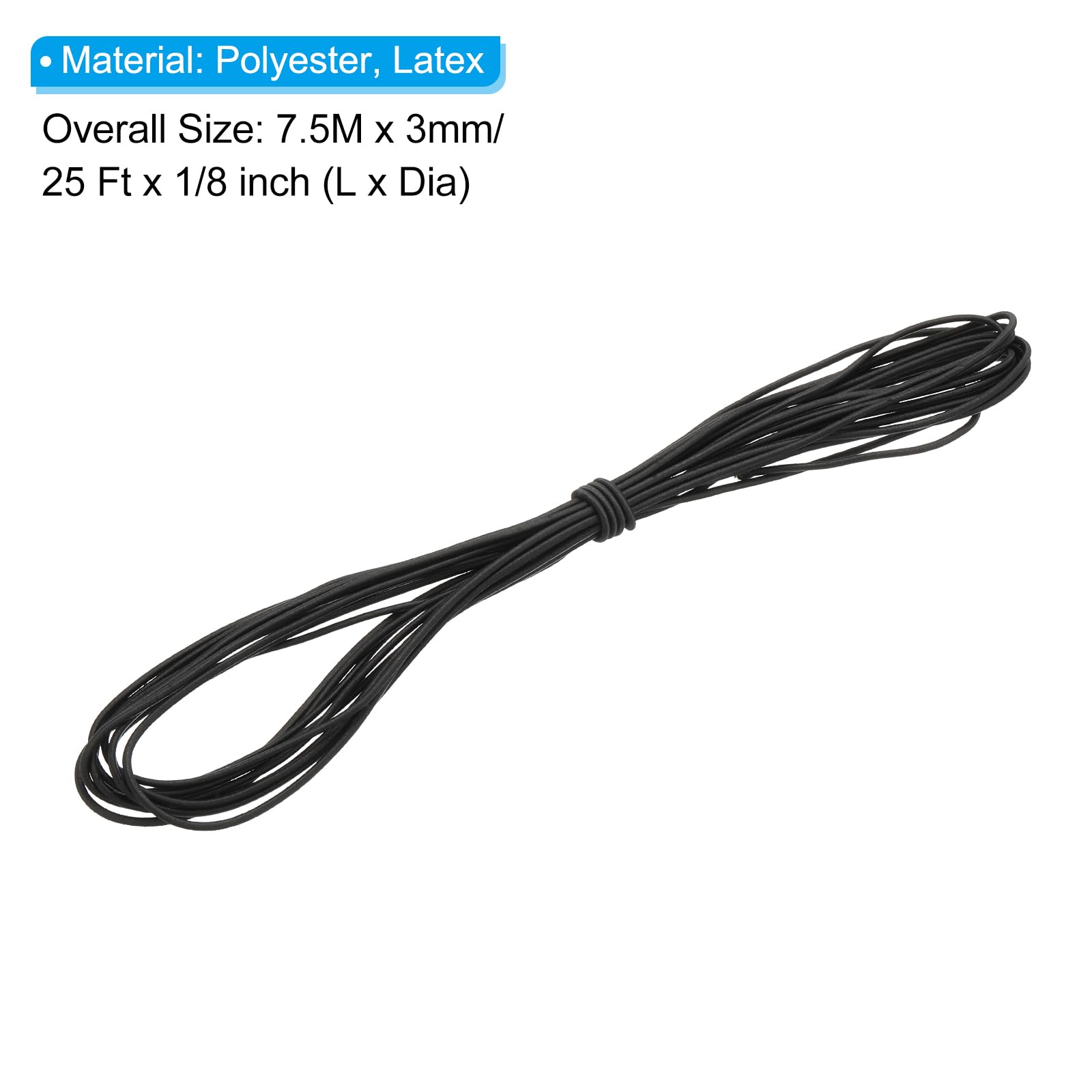 PATIKIL 1/8" x 25' Bungee Shock Cord - Image 2