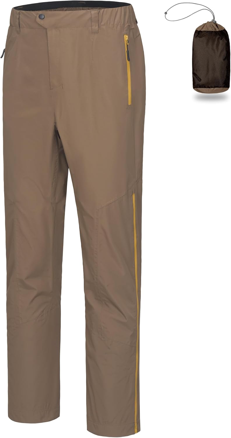Lightweight Waterproof Men’s Rain Pants for Hiking, Golf & Fishing Lightweight Waterproof Men’s Rain Pants for Hiking, Golf & Fishing
