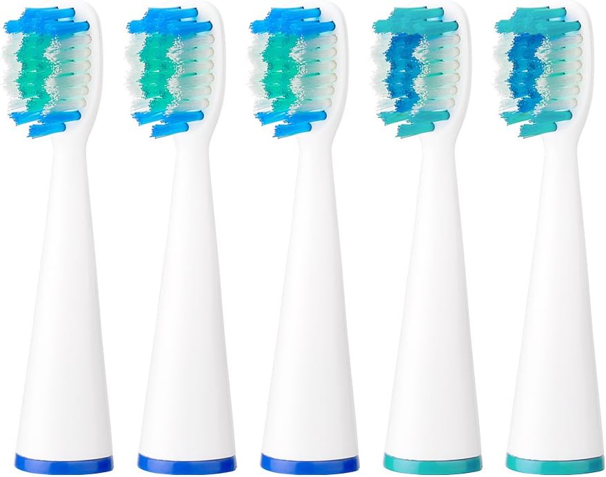 Replacement Brush Heads for 2NICE Sonic Electric Toothbrush 5 pack