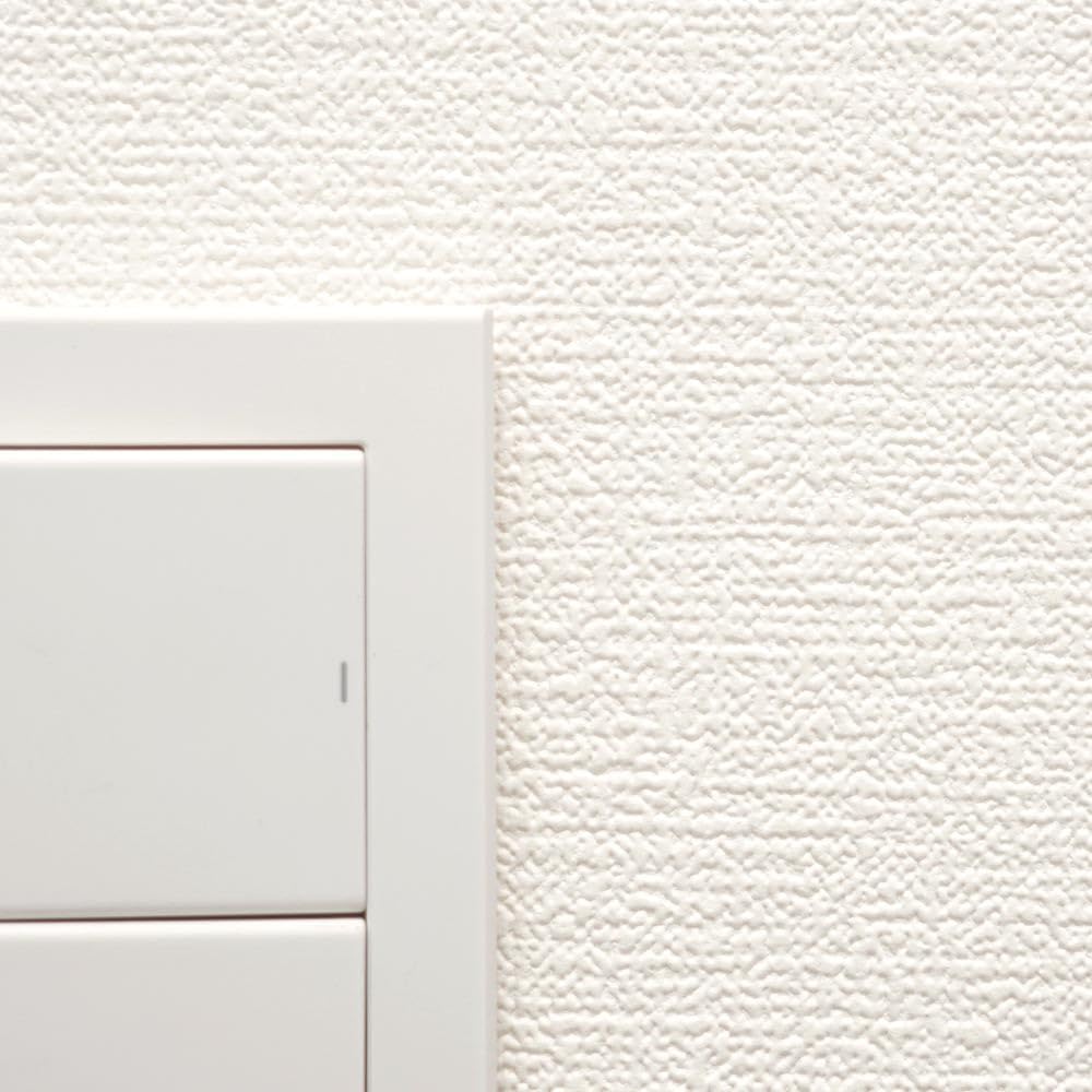 Amazon | 壁紙屋本舗 壁紙 生のり付き クロス 織物調 ホワイト 白