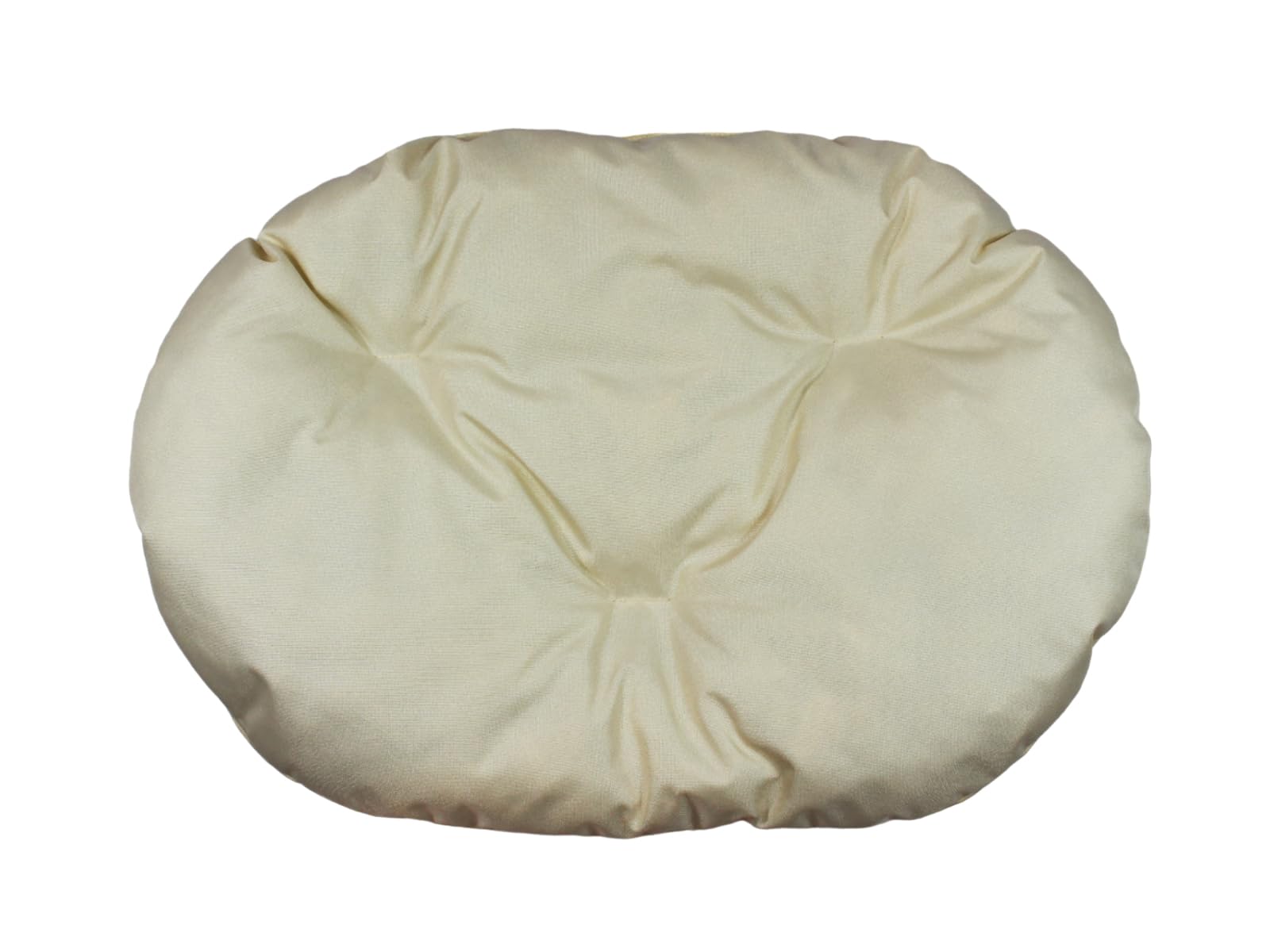 Dog & Cat Cushion - Oval Size 60 x 40 cm - Ecru Washable Mattress - Ideal for Transport Baskets or Pet Beds — image 1