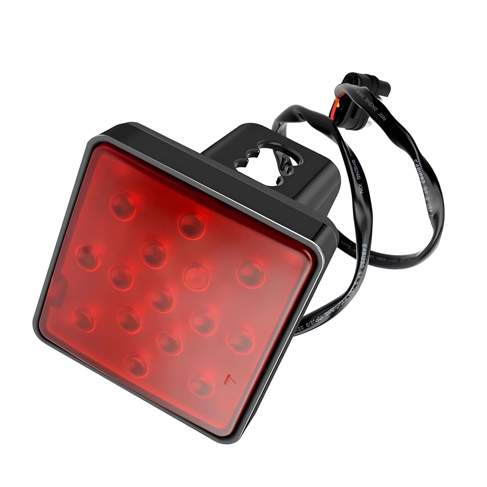 1 PC Trailer Hitch Light, Super Bright Towing Hitch Light, Waterproof Square LED Brake Lamp, Universal Trailer Accessories for Towing Truck SUV (Red #1)