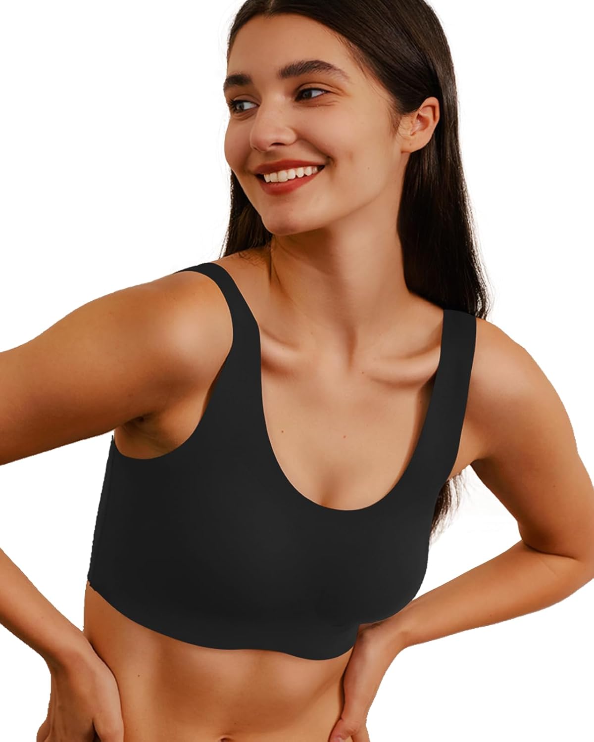 Ubras Seamless Bras for Women Smooth Comfortable Jelly Dot Wireless Bralette Full Coverage Pull On Breathable Bras - Image 3