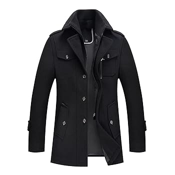 ジャケット・アウター T/SEHNE double layered pea coat black ジャケット・アウター T/SEHNE double layered pea coat black T