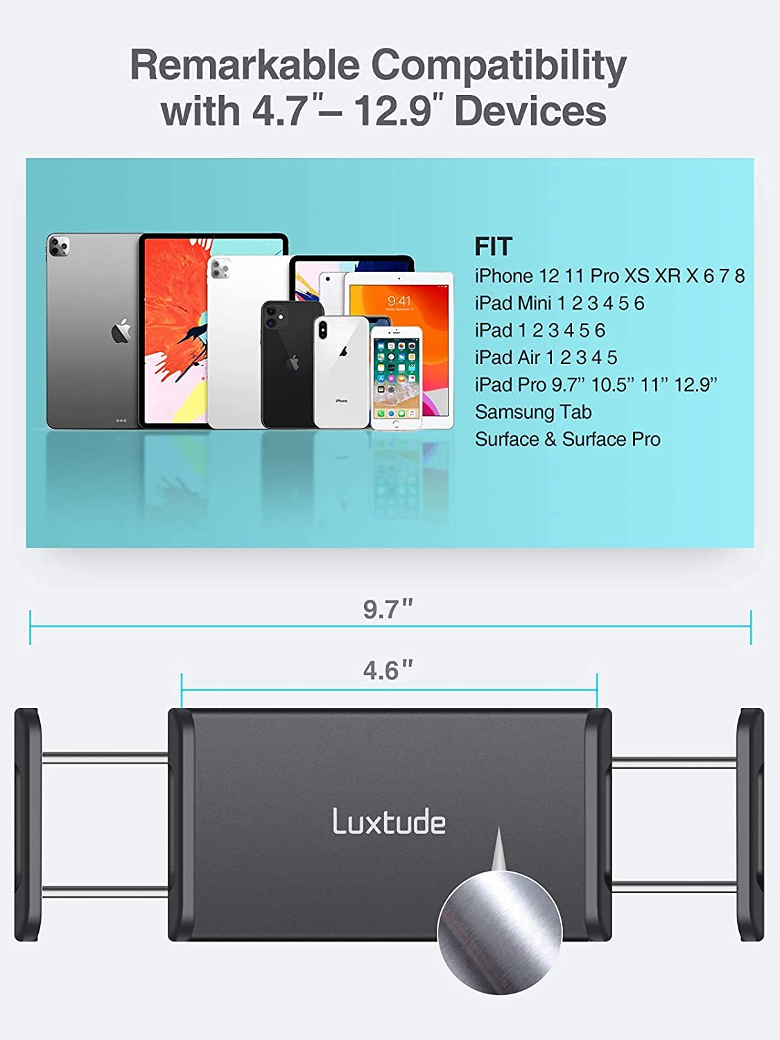 Supporto Microfono GLEAM Con Treppiede - Braccio Regolabile, Borsa Trasporto - Foto 7