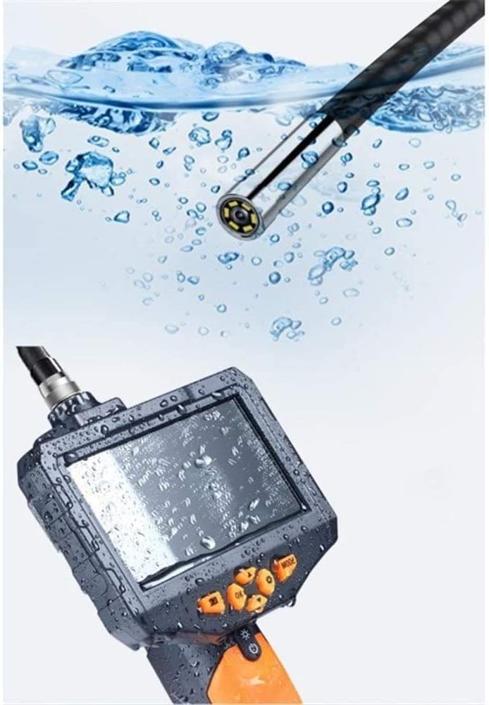 NAKEAH Telecamera di ispezione Periscopio 3.9MM Endoscopio Industriale Periscopio 6 luci a LED Scheda da 32 GB IP67 Cassetta degli Attrezzi Impermeabile