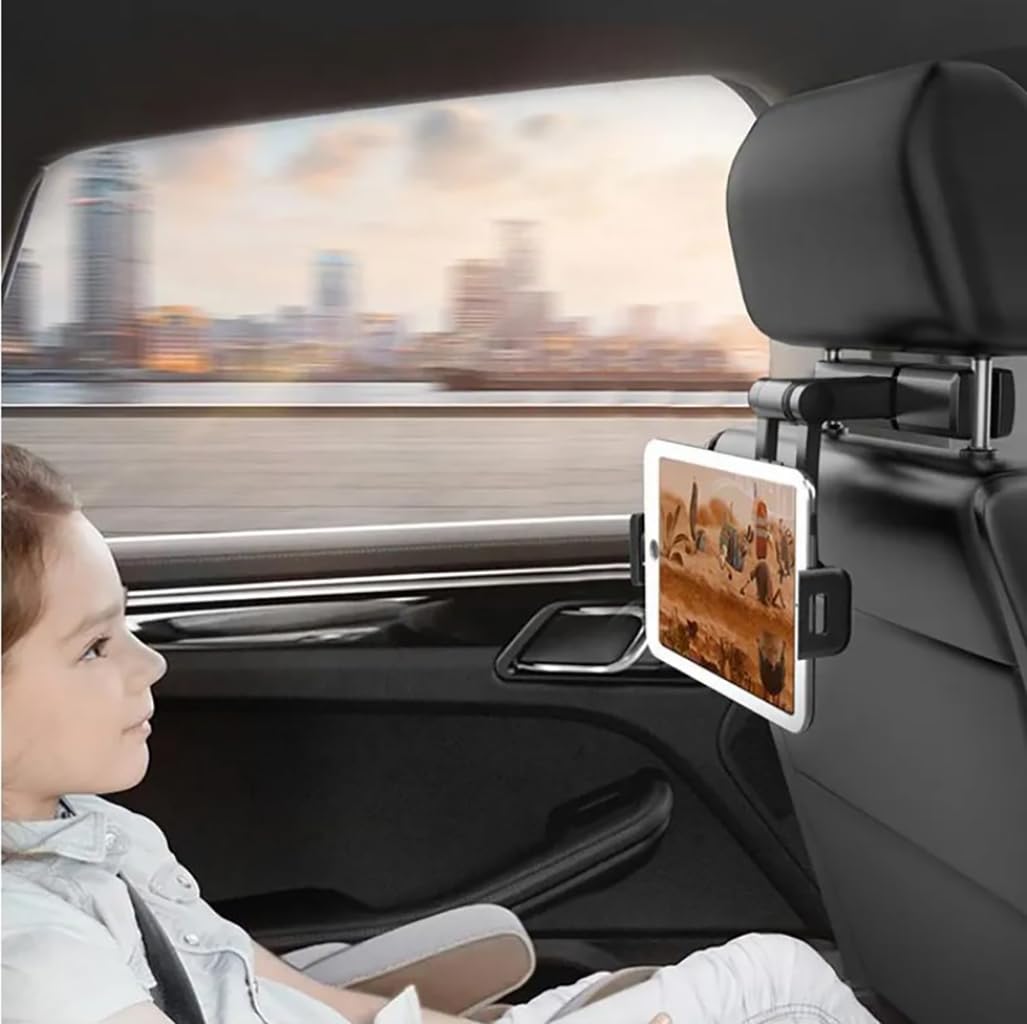 STHIRA® Car Back Seat Tablet & Phone Holder for Car 360° Rotatable 4.7-12.3 Inch Car Accessories, Durable ABS, Universal Retractable Clip, Sturdy, Anti-Slip Ipad Holder for Car, Headrest Ipad Mount (B0CZRDJK38) Amazon Price History, Amazon Price Tracker
