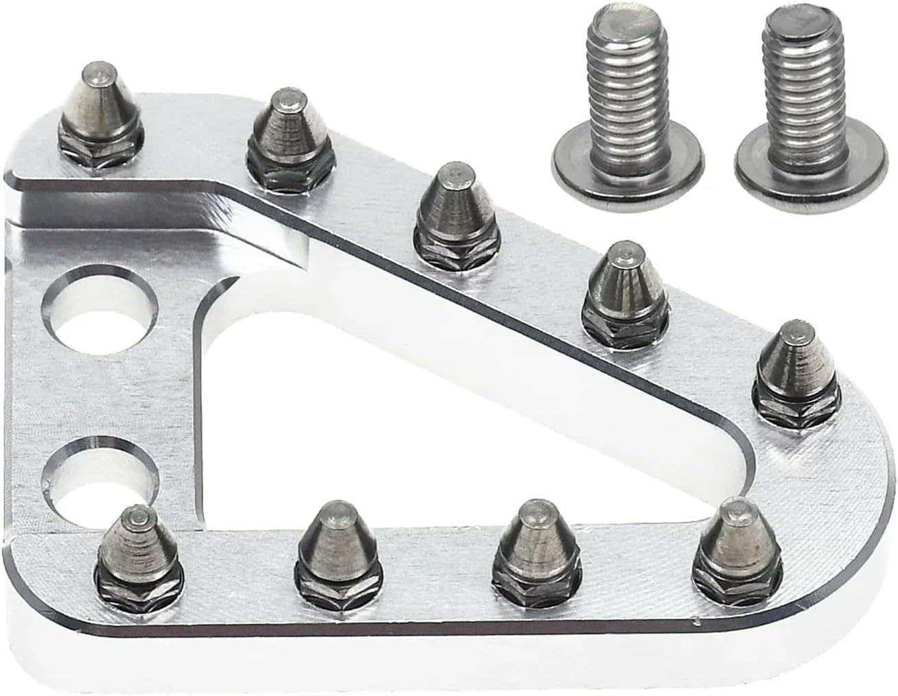 Brake Pedal Step Tip Plate Fit for K-tm SX SXF EXC EXCF XCW XCFW XC XCF Fit for Husqvarna 125 150 250 350 450 2016-2023(Type 01 Silver)