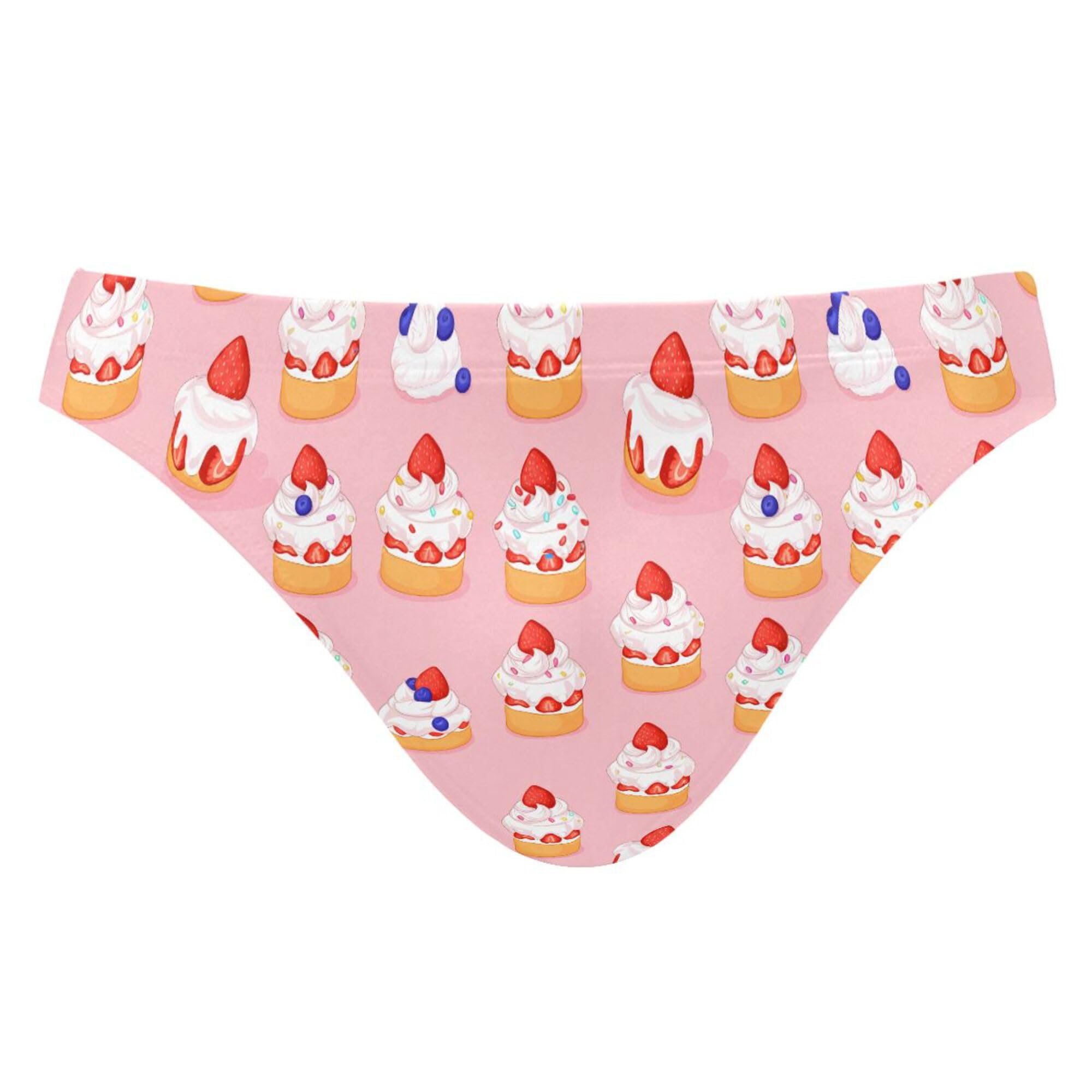 Cake Dessert Swim Briefs for Men Swimsuit Bikini Swimwear XXXL B0404807