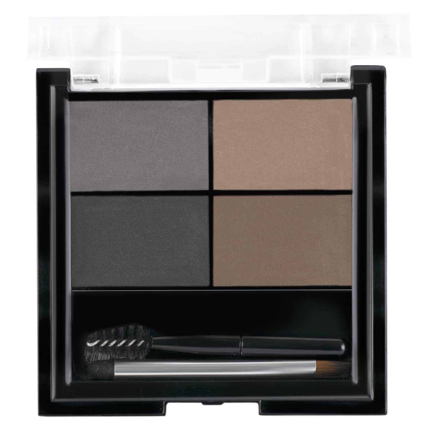 4 Color to Eyebrow Powder Cake with Brush & Spoolie 8g | Long Lasting, Waterproof, 4 Powder Shades, All Skin Tones, Easy Blending-image-30