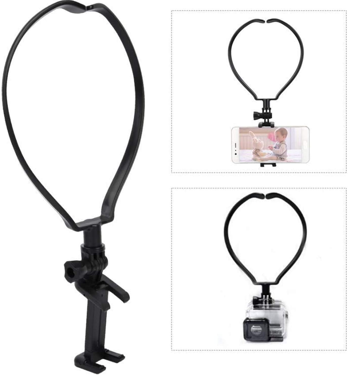 Hensych POV Smartphone Selfie Neck Holder Mount for GoPro Action