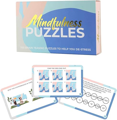 Miniatura 1 de Gift Republic GR670021 Mindfulness - Tarjetas de rompecabezas de entrenamiento cerebral