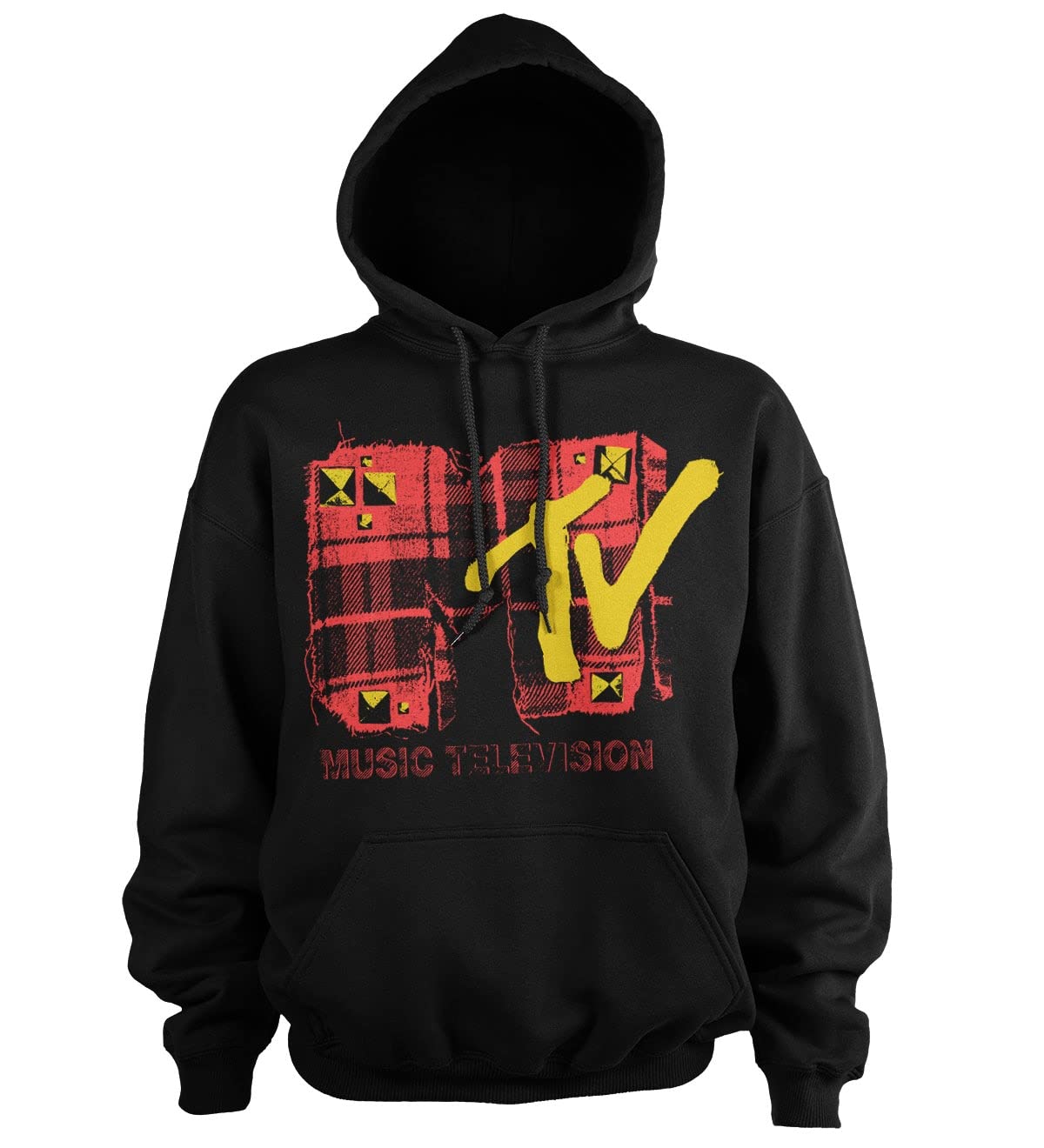 Officially Licensed Plaid Hoodie (Black)