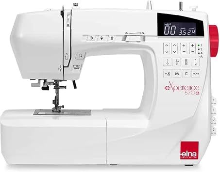 ماكينة الخياطة المحوسبة Elna eXperience 570A 380 غرزة وقاطعة خيوط LCD