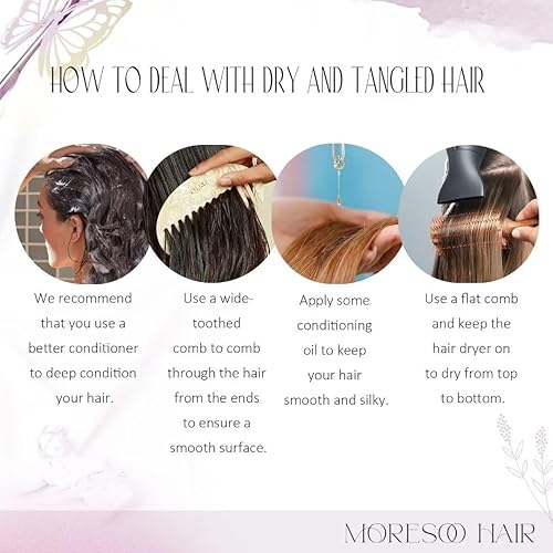 Miniatura 6 de Moresoo Extensiones de cabello humano con cinta adhesiva, color negro a rojo vino, extensiones de cabello humano real color burdeos, extensiones de