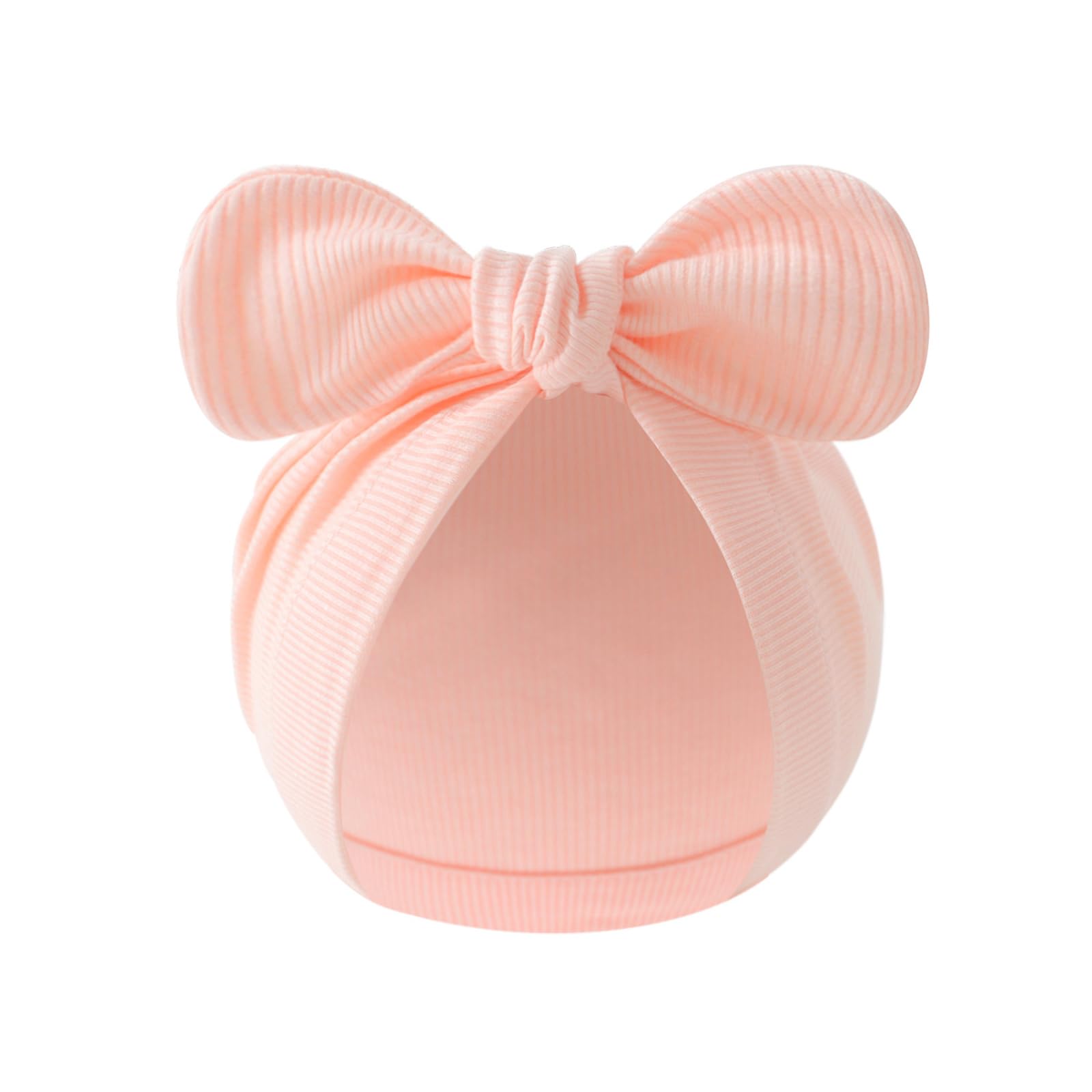 Xjdzineq Baby Bonnet Hat Cotton Newborns Bowknot Fetal Caps Color Headwear for 0 to 3 Months Unisex Infant Bowknot
