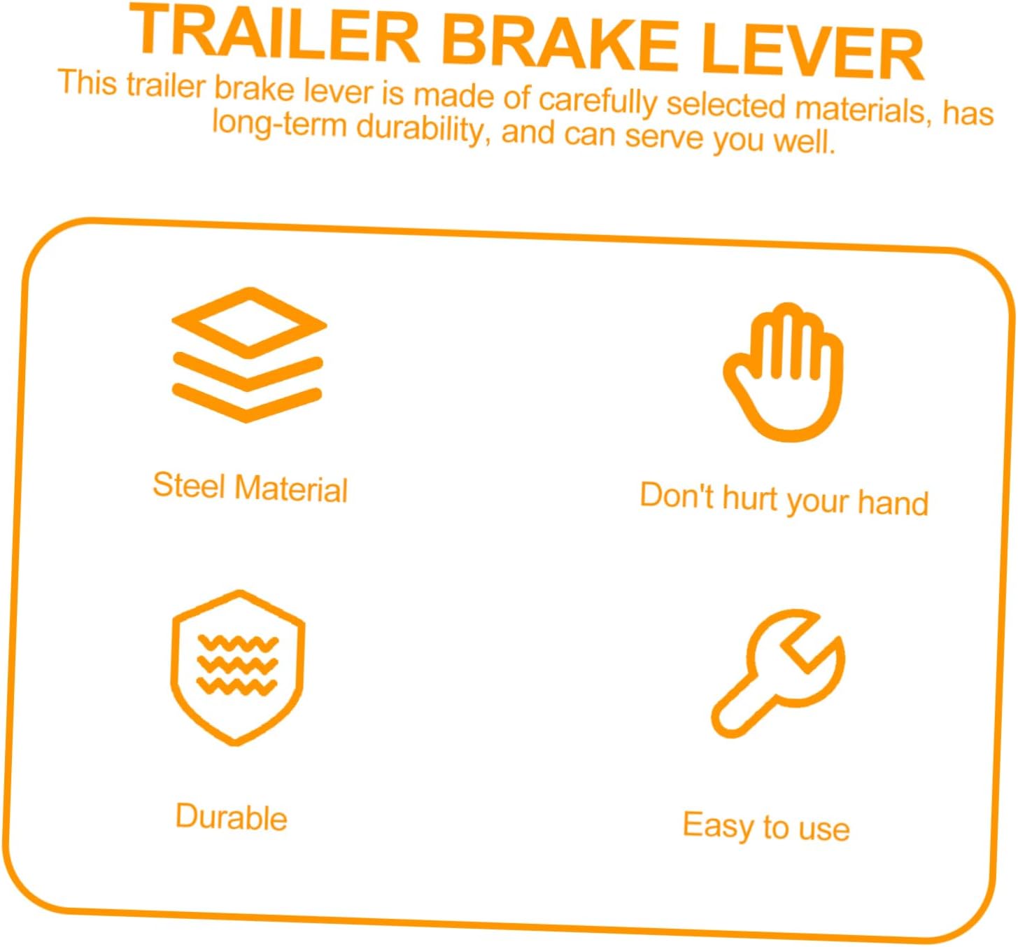 Trailer Accessories Mechanical Brake Lever Parking Bar Handle Simple Design