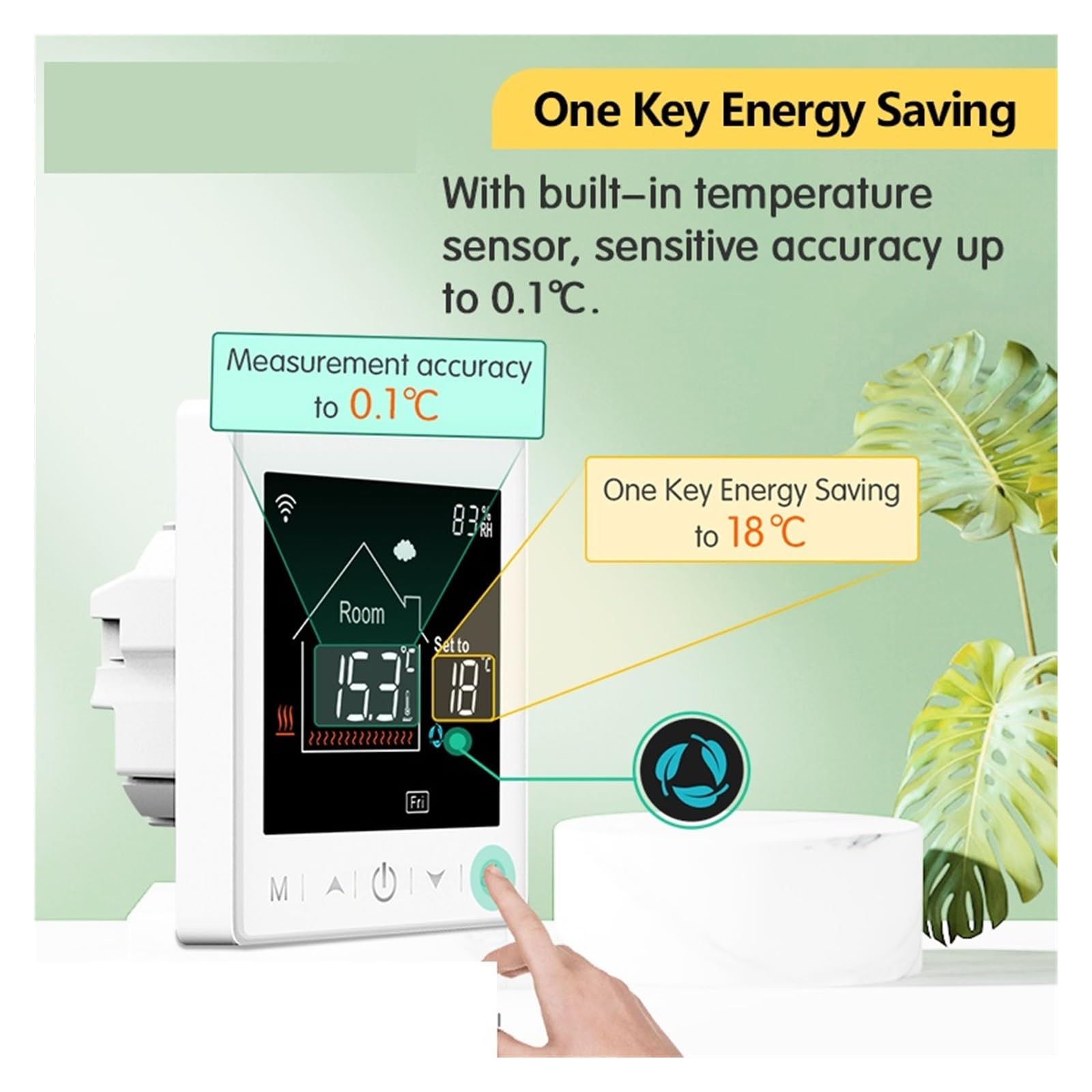 Termostat do ogrzewania podłogowego Programowalny regulator temperatury WiFi elektrycznego ciepłego kotła gazowego Smart Life Work OszczęDza Energię I Koszty Ogrzewania(3A Water White)