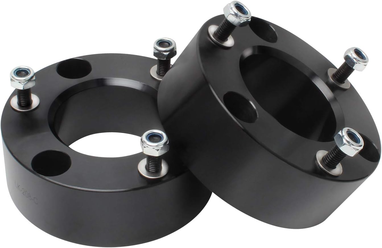 LHE 2.5'' Front Leveling Lift Kit Strut Spacers 2.5 inch for 2007-2018 Chvey Silverado 1500 GMC Sierra 1500