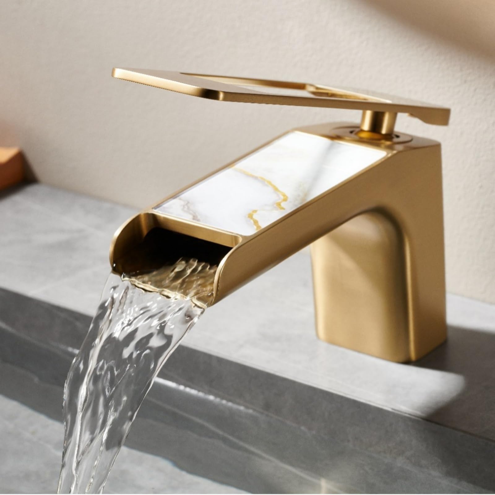 Robinet de lavabo cascade CMBSSTFC anti-éclaboussures à levier unique chaud froid - 7