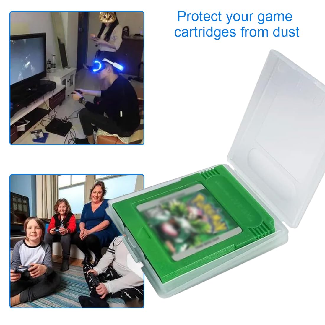 10 Pcs Game Card Cartucho De Almacenamiento Caja De La Caja Cubierta De Polvo Funda Protectora De Plástico Transparente A Prueba De Arañazos para Game Boy Color GB/GBC/GBP