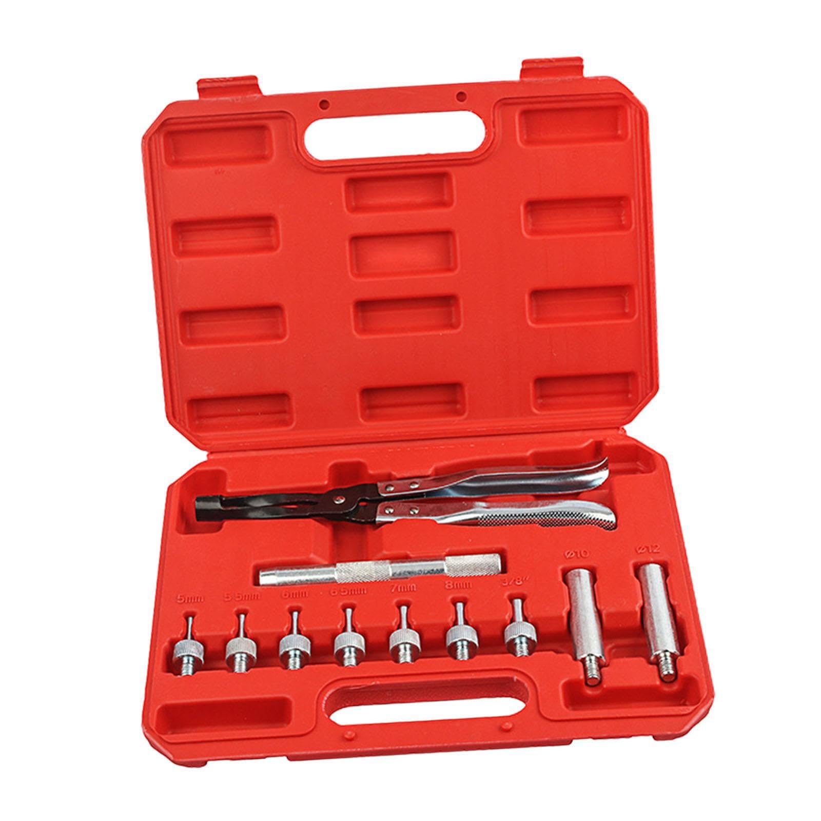 VUIUYOIES Kit d'outils pour Le démontage et la Pose de Joints de Tige soupape - Kit d'outils démontage soupapes argentées, définir Un