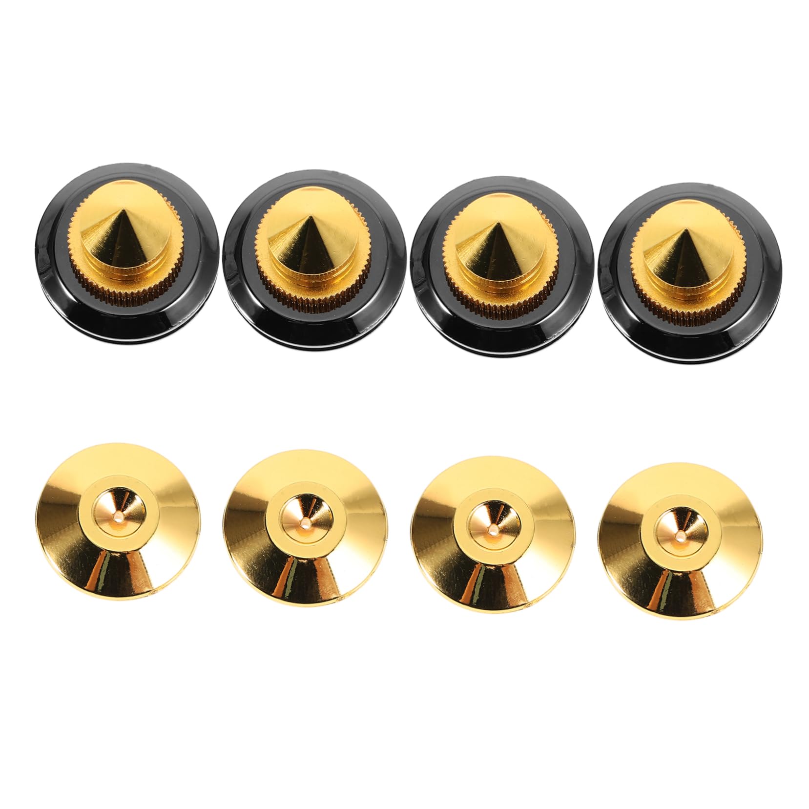 Angoily 4pcs Speaker Isolation Spikes Shock-Absorbing Feet Durable Speaker Stand Pads for Enhanced Audio Clarity Compatible