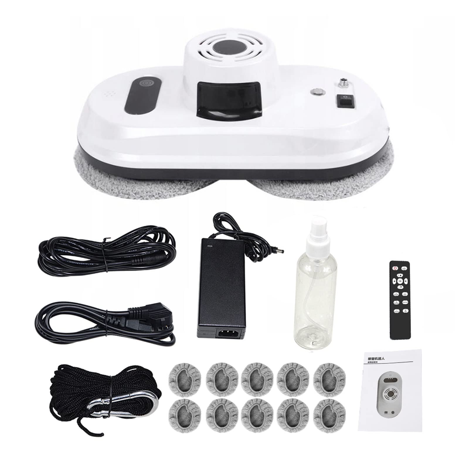 Limpiador de ventanas Robot limpiador de ventanas, Control remoto de vidrio eléctrico for el hogar, piso de vidrio, limpieza de azulejos de cerámica, limpiador de vidrio for ventanas, azulejos, baños