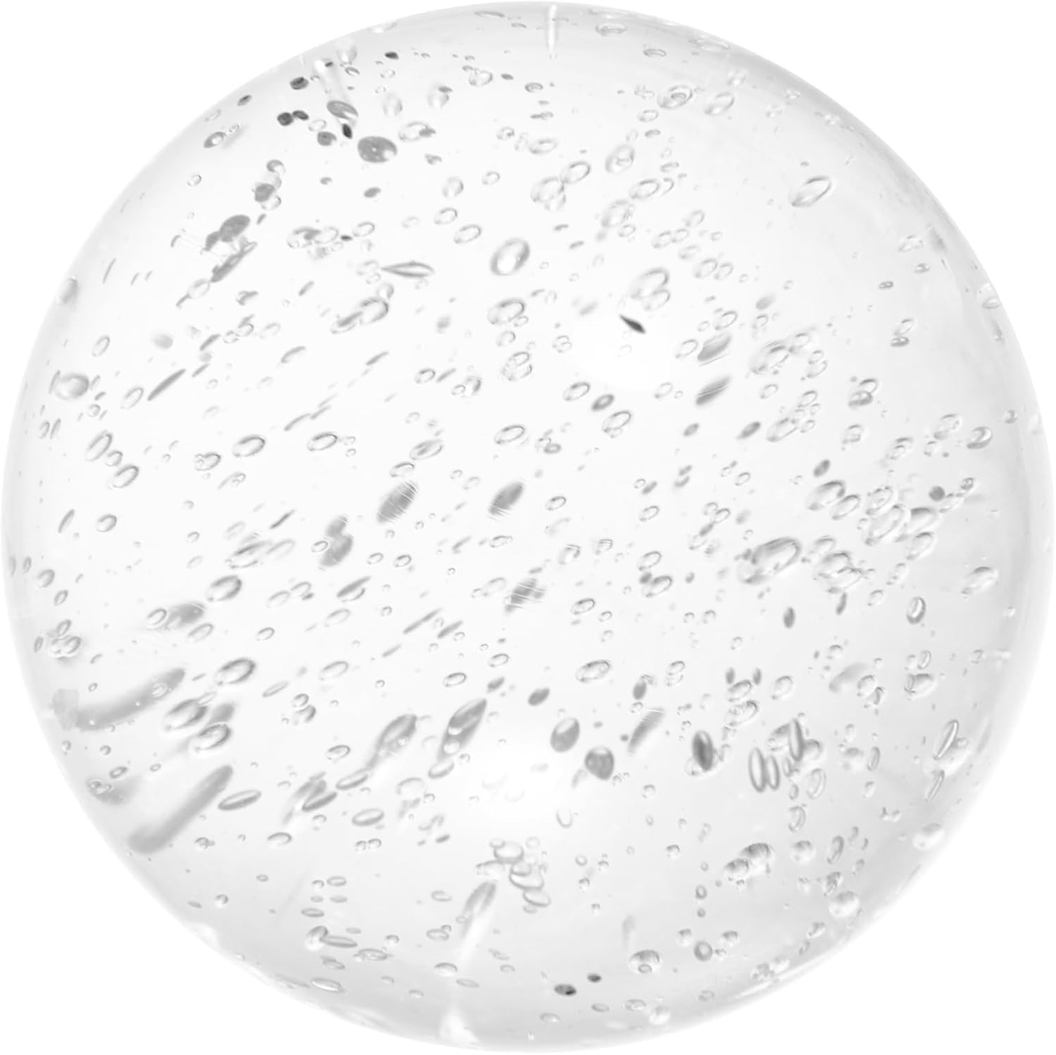 STOBAZA Handmade Crystal Ball Ornament Bubble Glass Sphere for Home Decor Tabletop Decoration for Meditation Feng Shui and Giving