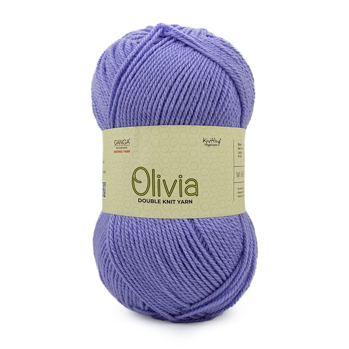 Ganga Olivia Hand Knitting and Crochet Yarn (Lilacs) (400gms) Acrylic