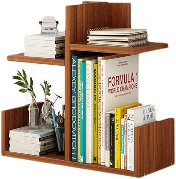 LQW HOME Desktop Bookshelf Bookcase Simple Storage Shelf