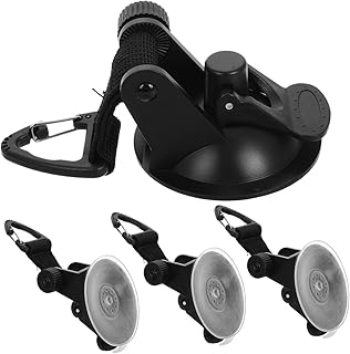 4個 車載吸盤フック 耐水プラスチック製 強力吸着でしっかり固定 キャンプ オーニング 屋外旅行に コンパクト設計で持ち運び簡単