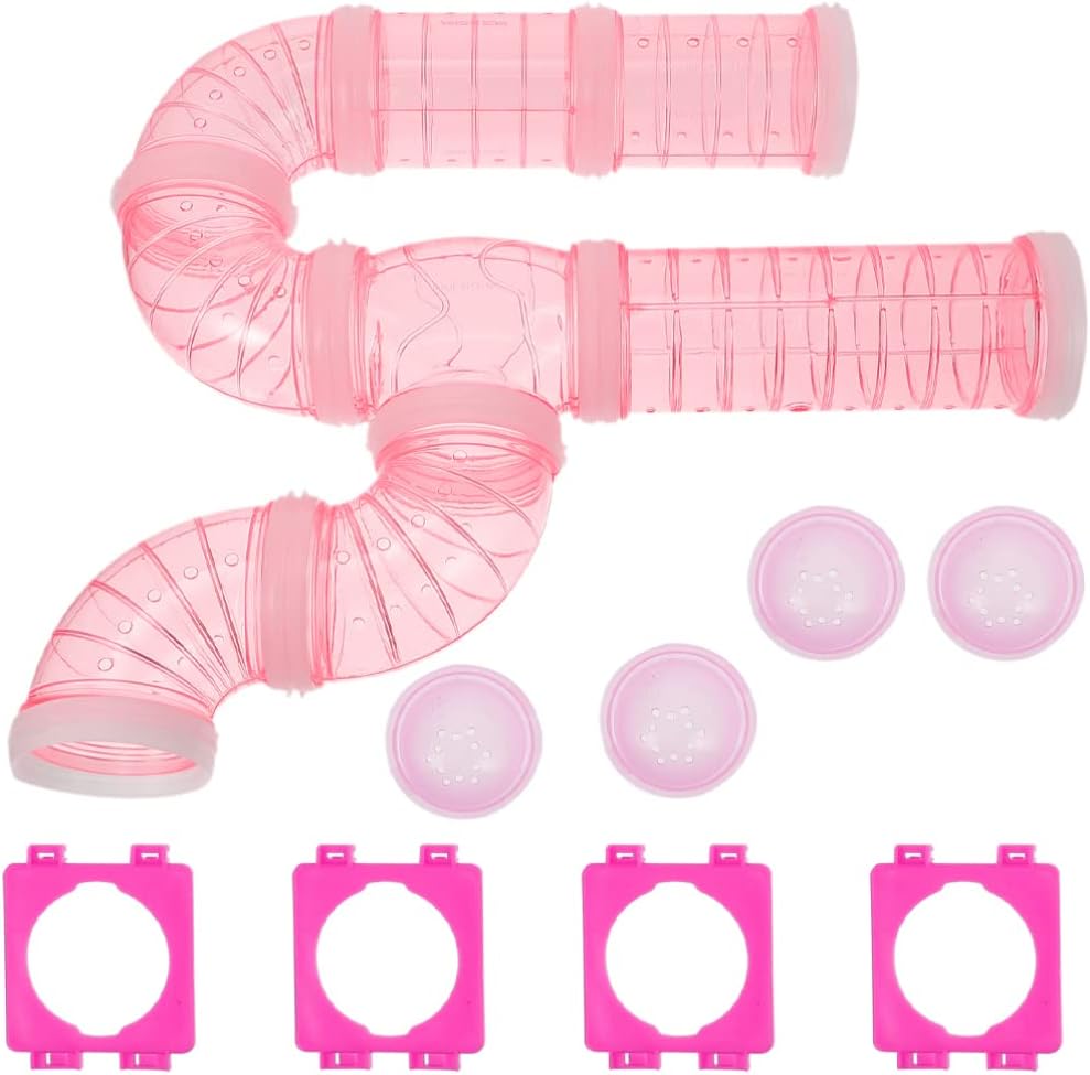 POPETPOP 1 Conjunto de túneles de hámster de Bricolaje Creativo tuberías de plástico de DIY Conectores de Tubo de Bricolaje Suministros de Jaula de hámster
