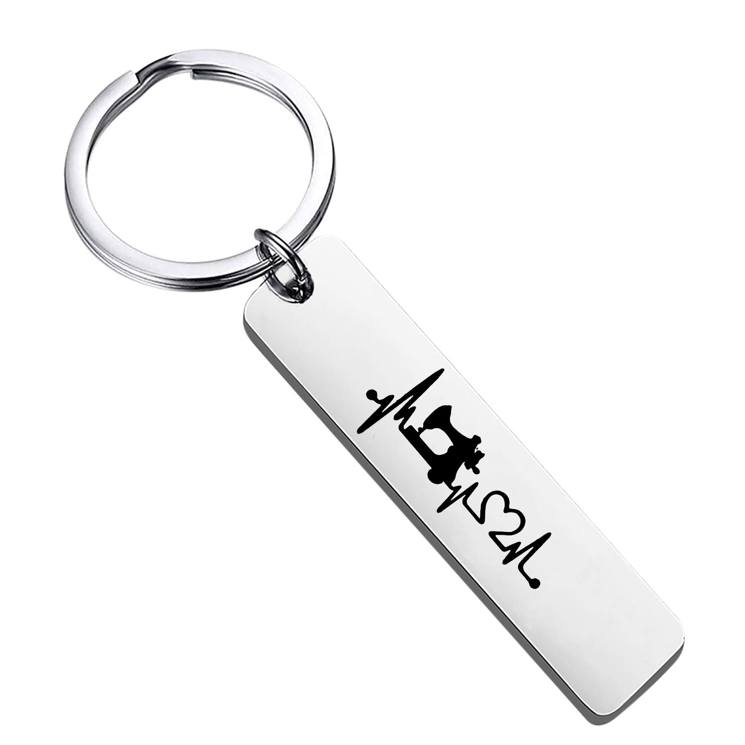 BEKECHInfinity and Sewing Machine Necklace Sewing Jewelry Quilting Jewelry for Quilters, Sewers or Costume Designers