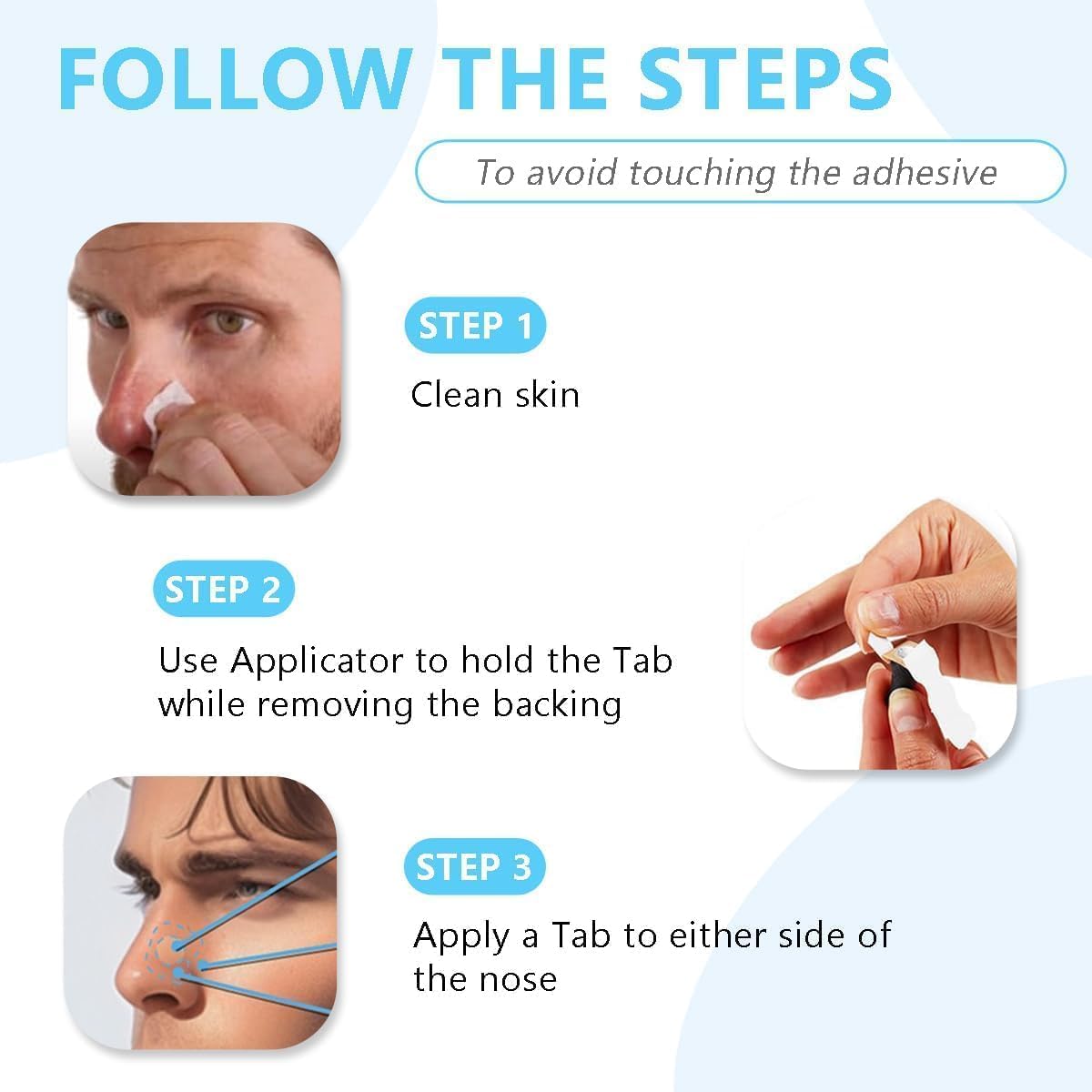 Cheet enterprise Magnetic Nasal Strips - Breathing Strip | Anti Snoring Nose Clip Skin Safe Sleep Dilators For Snore Stopper Men Starter Kit (15 Count) 2