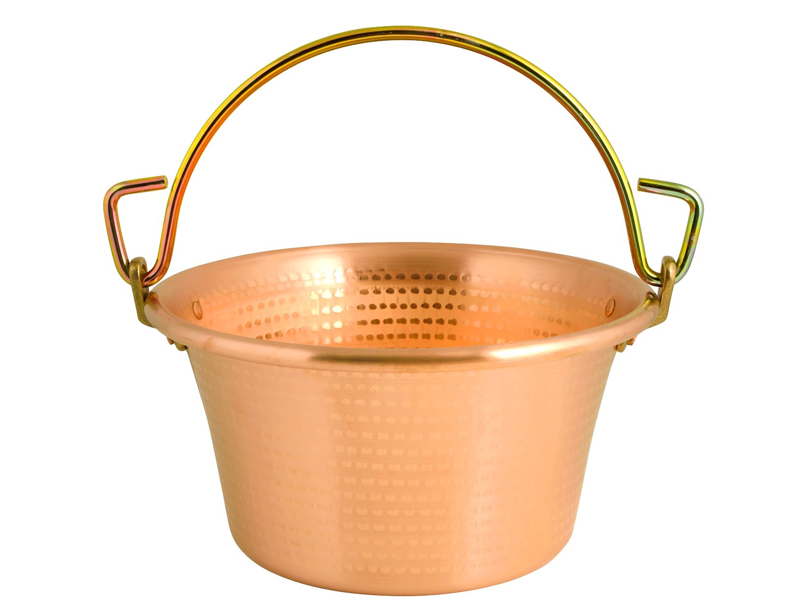 Lar Paiolo in Rame Marca Manico Ad Arco D. 30 Cm Pentola Polenta