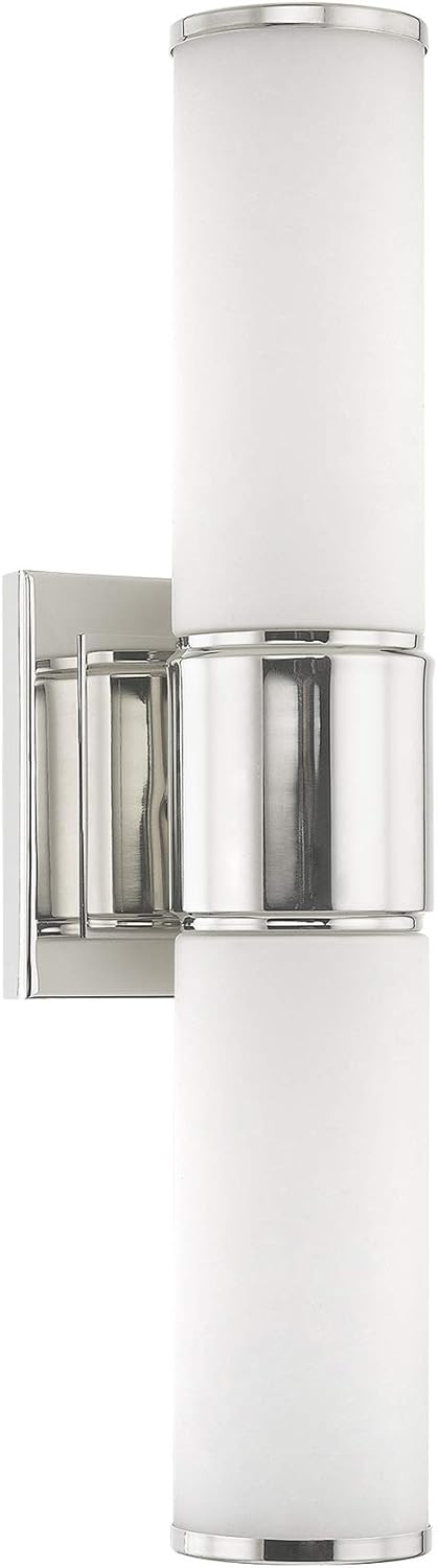 Blасk Frіdау Clеаrаnсе Livex 52122-35 Transitional Two Wall Sconce/Bath Light from Weston Collection in Polished Nickel Finish