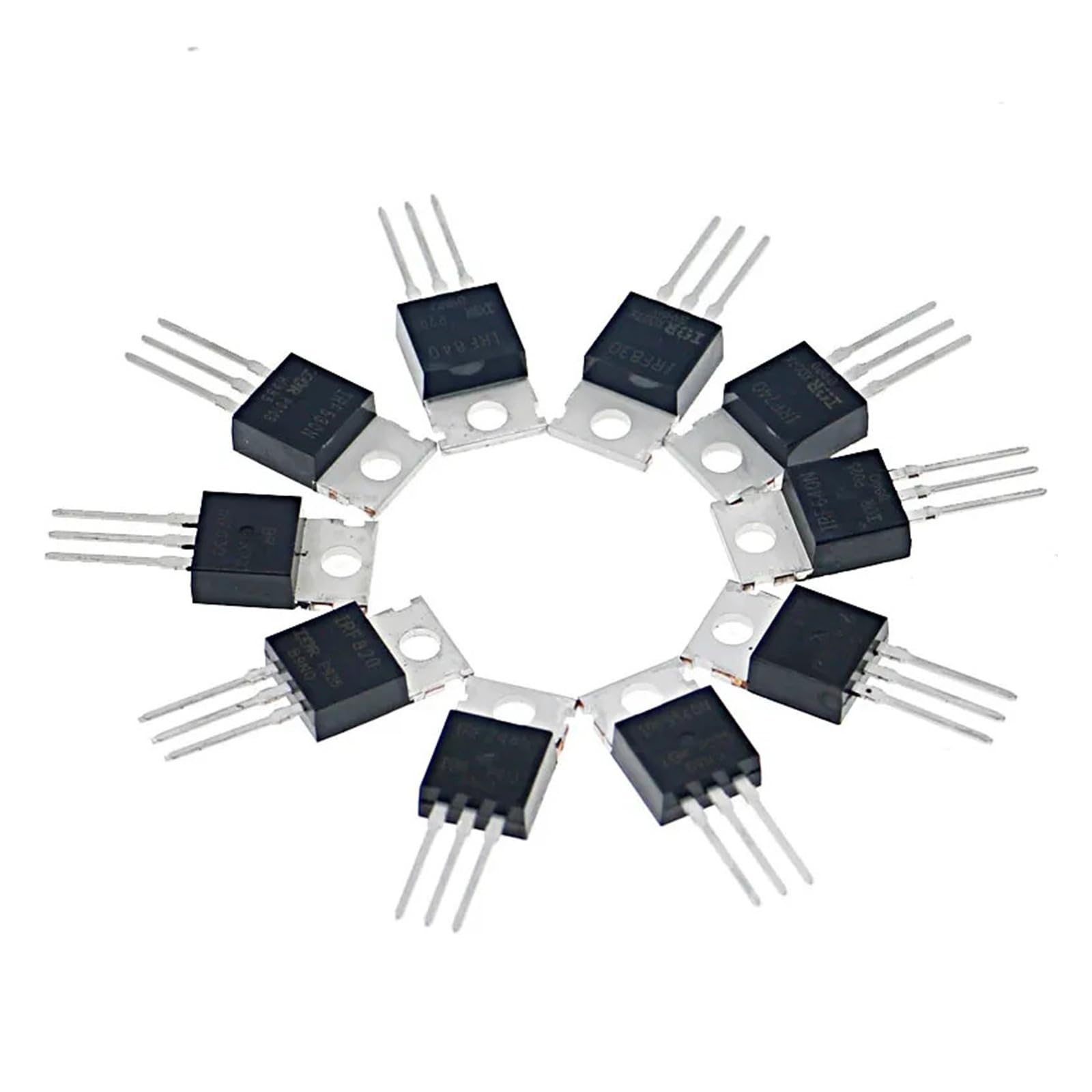 Kit surtido de transistores Mosfet de 50 piezas y 10 tipos