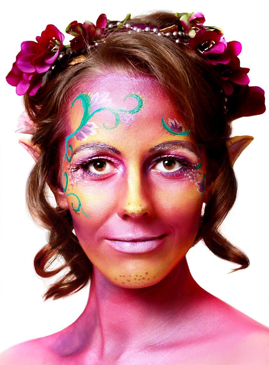 Aqua Make-up Color Set Tiere - 12er Palette - hochwertige Wasserschminke für Gesicht, Bodypainting & Theater - Karneval, Halloween & Verkleidung