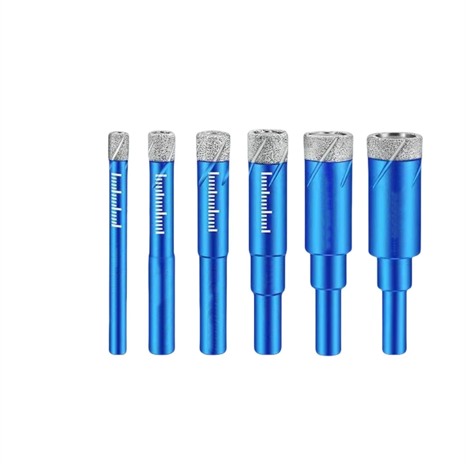 6mm 8mm 10mm 12mm 14mm 16mm Wiertło diamentowe do płytek, marmuru, szkła i ceramiki, otwornica, wiertło na sucho, wiertło diamentowe, wiertło rdzeniowe, wiercenie mąką (C)