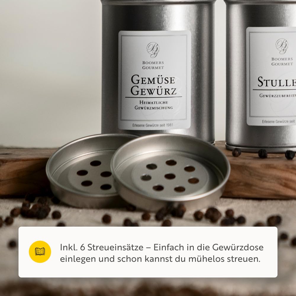 Boomers Gewürzset – Best of Boomers 12er Set mit Gourmet-Gewürzen inkl. Streueinsätzen – Gewürzset zum Kochen, Grillen & Verfeinern – Geschenk für Hobbyköche & Genießer