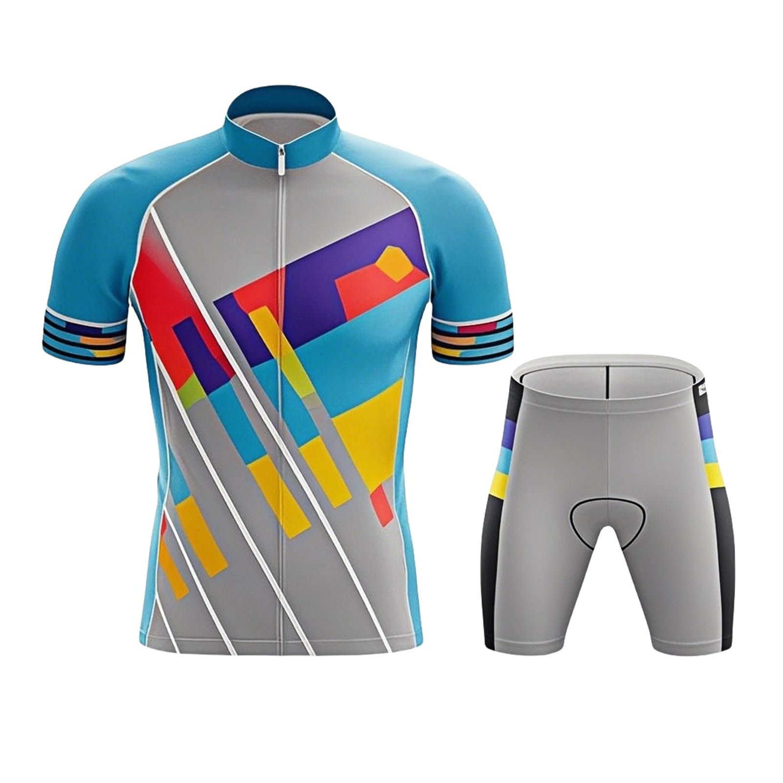 Ensemble de cyclisme homme anti-douleur avec cuissard gel 9D
